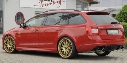 6 999 р. Пороги накладки R-Style Skoda Octavia A7 дорестайлинг лифтбэк (2012-2017) (Неокрашенные)  с доставкой в г. Кемерово. Увеличить фотографию 5