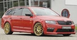 6 999 р. Пороги накладки R-Style Skoda Octavia A7 дорестайлинг лифтбэк (2012-2017) (Неокрашенные)  с доставкой в г. Кемерово. Увеличить фотографию 6