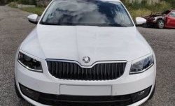 1 199 р. Реснички на фары CT Skoda Octavia A7 дорестайлинг универсал (2012-2017) (Неокрашенные)  с доставкой в г. Кемерово. Увеличить фотографию 2