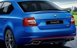 5 849 р. Спойлер RS  Skoda Octavia  A7 (2012-2020) дорестайлинг лифтбэк, рестайлинг лифтбэк (Неокрашенный)  с доставкой в г. Кемерово. Увеличить фотографию 5
