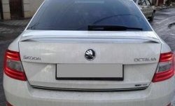 3 699 р. Лип спойлер RS Style Skoda Octavia A7 рестайлинг лифтбэк (2016-2020) (Неокрашенный)  с доставкой в г. Кемерово. Увеличить фотографию 4