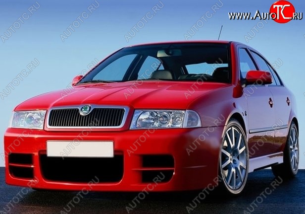 7 749 р. Накладка на передний бампер ND Skoda Octavia Tour A4 1U2 лифтбэк дорестайлинг (1997-2000) (Неокрашенная)  с доставкой в г. Кемерово