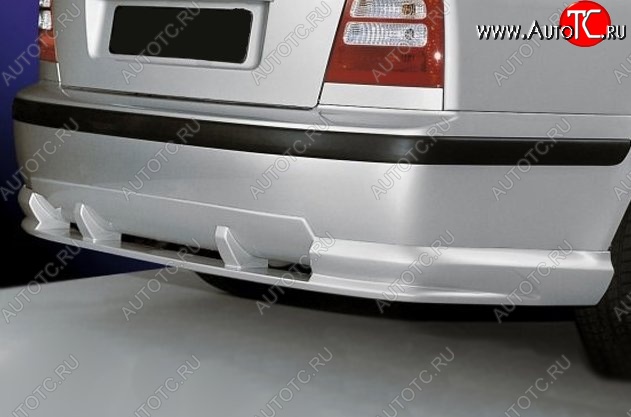 4 299 р. Накладка на задний бампер CT Skoda Octavia Tour A4 1U2 лифтбэк дорестайлинг (1997-2000) (Неокрашенная)  с доставкой в г. Кемерово