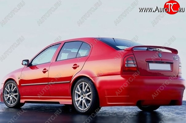 7 249 р. Накладка на задний бампер ND Skoda Octavia Tour A4 1U5 универсал дорестайлинг (1996-2000) (Неокрашенная)  с доставкой в г. Кемерово