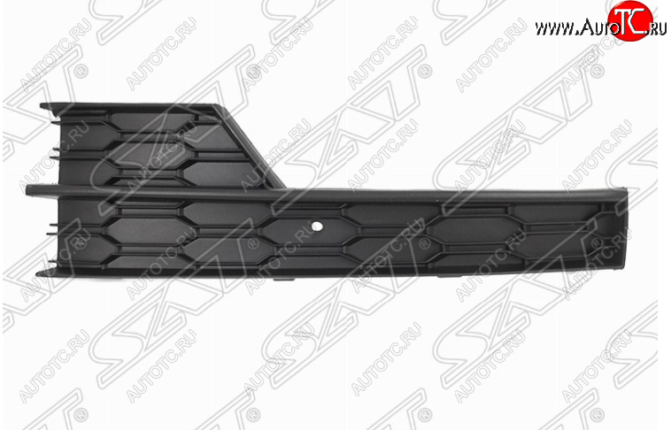 679 р. Левая решетка в передний бампер SAT (под ПТФ)  Skoda Octavia  A7 (2016-2020) рестайлинг лифтбэк, рестайлинг универсал  с доставкой в г. Кемерово