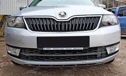 1 899 р. Накладка на передний бампер Sport Skoda Rapid NH3 дорестайлинг лифтбэк (2012-2017) (Текстурный пластик, Неокрашенная)  с доставкой в г. Кемерово. Увеличить фотографию 10