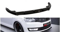 6 299 р. Накладка на передний бампер Splitter Skoda Rapid NH1 хэтчбэк дорестайлинг (2012-2017) (Неокрашенная)  с доставкой в г. Кемерово. Увеличить фотографию 4