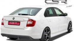 7 249 р. Пороги накладки CSR style Skoda Rapid NH1 хэтчбэк дорестайлинг (2012-2017) (Неокрашенные)  с доставкой в г. Кемерово. Увеличить фотографию 2
