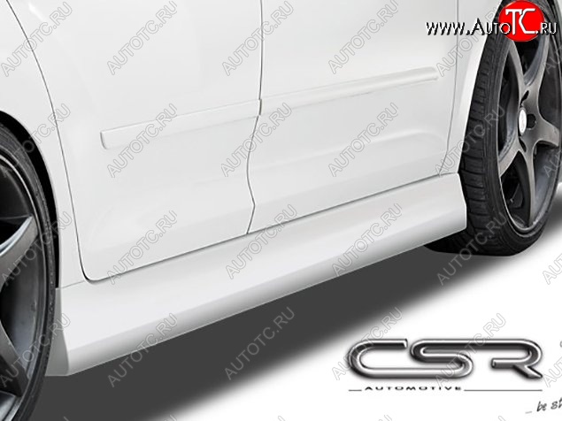 7 249 р. Пороги накладки CSR style Skoda Rapid NH1 хэтчбэк дорестайлинг (2012-2017) (Неокрашенные)  с доставкой в г. Кемерово