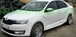 6 249 р. Пороги накладки CT Skoda Rapid NH1 хэтчбэк дорестайлинг (2012-2017) (Неокрашенные)  с доставкой в г. Кемерово. Увеличить фотографию 2