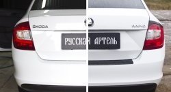 569 р. Реснички на фонари RA  Skoda Rapid  NH3 (2012-2017) дорестайлинг лифтбэк (Неокрашенные)  с доставкой в г. Кемерово. Увеличить фотографию 3
