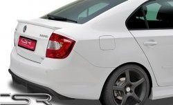4 999 р. Лип спойлер CSR Style Skoda Rapid NH3 дорестайлинг лифтбэк (2012-2017) (Неокрашенный)  с доставкой в г. Кемерово. Увеличить фотографию 3