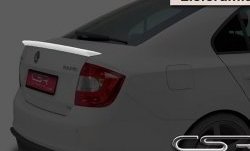 4 999 р. Лип спойлер CSR Style Skoda Rapid NH3 дорестайлинг лифтбэк (2012-2017) (Неокрашенный)  с доставкой в г. Кемерово. Увеличить фотографию 4