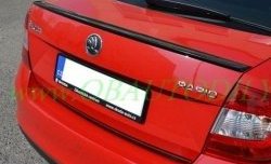 3 499 р. Лип спойлер CT Skoda Rapid NH3 дорестайлинг лифтбэк (2012-2017) (Неокрашенный)  с доставкой в г. Кемерово. Увеличить фотографию 2