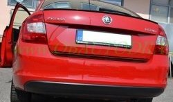 3 499 р. Лип спойлер CT Skoda Rapid NH3 дорестайлинг лифтбэк (2012-2017) (Неокрашенный)  с доставкой в г. Кемерово. Увеличить фотографию 5