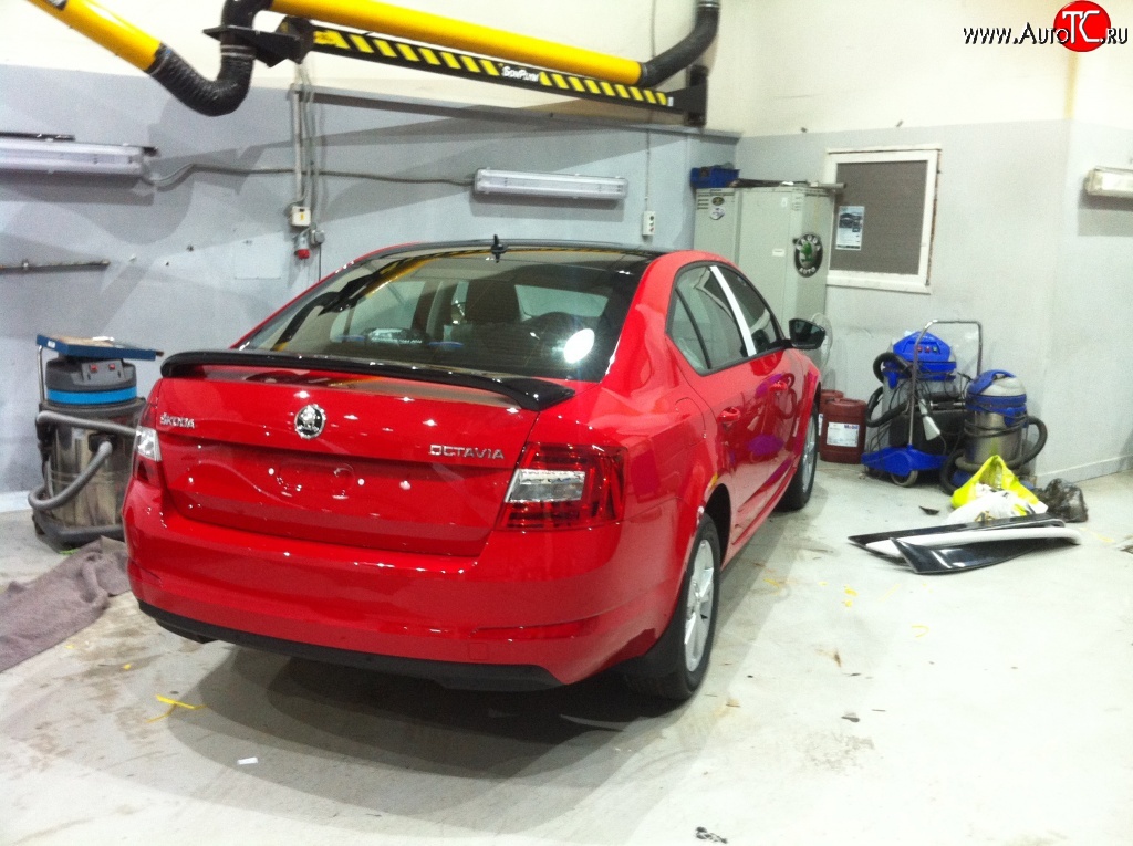 3 449 р. Спойлер Style Skoda Rapid NH3 дорестайлинг лифтбэк (2012-2017) (Неокрашенный)  с доставкой в г. Кемерово