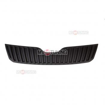 Заглушка решетки радиатора MV-Tuning Skoda Rapid ( NH3,  NH1) (2012-2020) дорестайлинг лифтбэк, хэтчбэк дорестайлинг, хэтчбэк рестайлинг, рестайлинг лифтбэк (Поверхность текстурная)