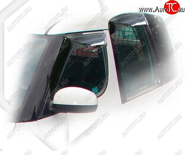 2 079 р. Дефлектора окон CA-Plastiс Skoda Roomster 5J дорестайлинг (2006-2010) (Classic полупрозрачный)  с доставкой в г. Кемерово