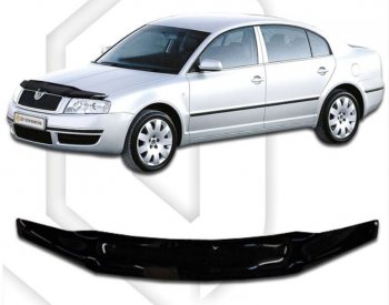 Дефлектор капота CA-Plastic Skoda Superb седан 3U дорестайлинг (2001-2006)