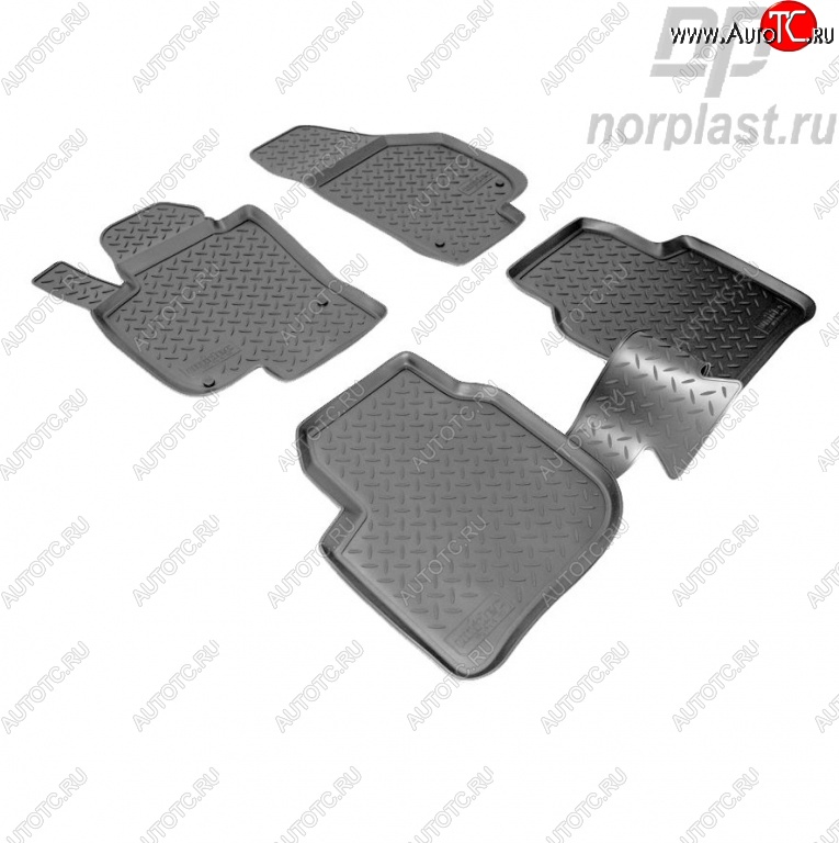2 399 р. Комплект ковриков в салон Norplast  Skoda Superb ( B6 (3T),  B6 (3T5),  (B6) 3T) (2008-2015) лифтбэк дорестайлинг, универсал доресталийнг, лифтбэк рестайлинг, универсал рестайлинг  с доставкой в г. Кемерово
