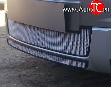 2 149 р. Нижняя сетка на бампер Outdoor Russtal (хром) Skoda Yeti (2013-2018)  с доставкой в г. Кемерово