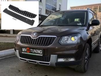 2 879 р. Заглушка решетки радиатора (верхняя, OUTDOOR) MV-Tuning  Skoda Yeti (2013-2018) (Неокрашенная)  с доставкой в г. Кемерово. Увеличить фотографию 2