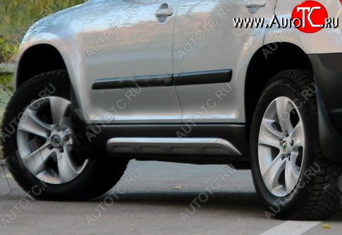 5 499 р. Пороги накладки Tuning-Sport  Skoda Yeti (2009-2013) (Неокрашенные)  с доставкой в г. Кемерово