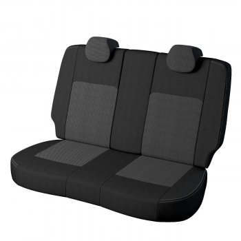 5 399 р. Чехлы для сидений (к-я Active) Lord Autofashion Турин (экокожа, жаккард) Skoda Yeti (2009-2013) (Чёрный, вставка жаккард Тома серый)  с доставкой в г. Кемерово. Увеличить фотографию 2