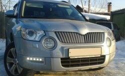 1 249 р. Реснички на фары CT Skoda Yeti (2009-2013) (Неокрашенные)  с доставкой в г. Кемерово. Увеличить фотографию 2