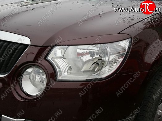 1 249 р. Реснички на фары CT Skoda Yeti (2009-2013) (Неокрашенные)  с доставкой в г. Кемерово