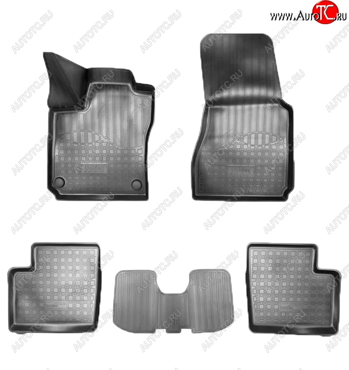 1 799 р. Коврики салонные Noplast (3D) Smart Fortwo C451 3 дв. (2006-2015) (Черные)  с доставкой в г. Кемерово