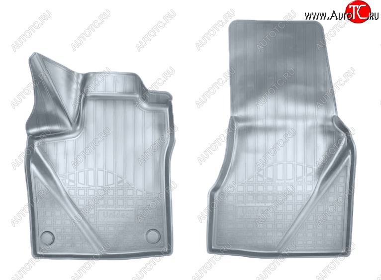 2 179 р. Коврики салонные Noplast (3D)  Smart Fortwo  C453 (2014-2025) хэтчбэк 3 дв. рестайлинг (Серые)  с доставкой в г. Кемерово