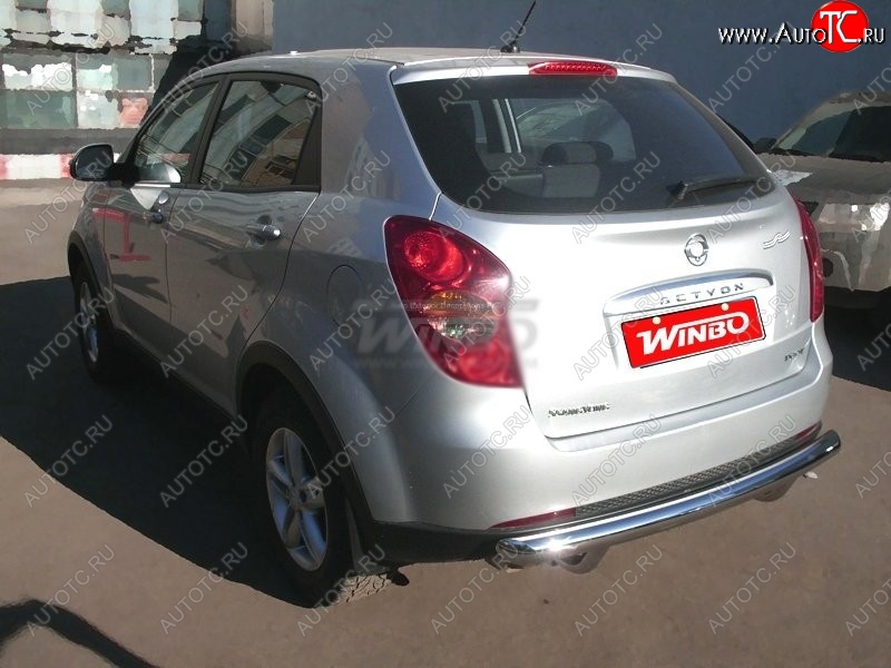 5 499 р. Защита заднего бампера WINBO (Ø60 мм, нержавейка)  SSANGYONG Actyon (2013-2021) рестайлинг  с доставкой в г. Кемерово