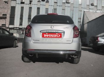 5 499 р. Защита заднего бампера WINBO (Ø60 мм, нержавейка)  SSANGYONG Actyon (2013-2021) рестайлинг  с доставкой в г. Кемерово. Увеличить фотографию 2