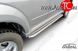 13 769 р. Защита штатных порогов с листом Arbori  SSANGYONG Actyon Sport (2012-2025)  с доставкой в г. Кемерово