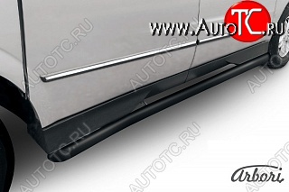 6 749 р. Защита порогов Arbori SSANGYONG Actyon Sport (2012-2025)  с доставкой в г. Кемерово