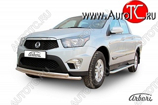13 949 р. Обвес переднего бампера Arbori SSANGYONG Actyon Sport (2012-2025)  с доставкой в г. Кемерово