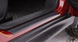Накладки порожков салона RA SSANGYONG Actyon 1 (2006-2010) (Комплект на 4 двери)