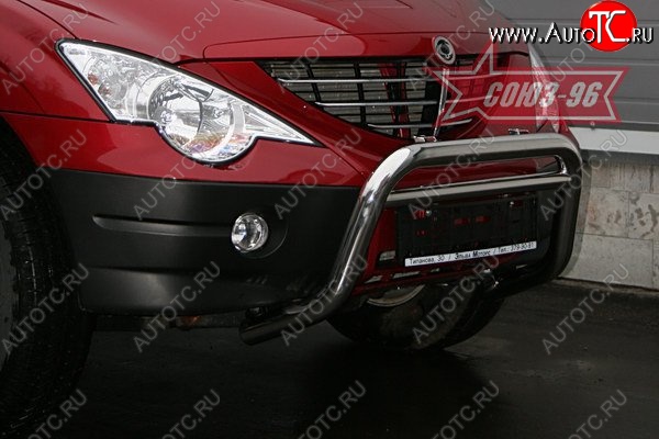 3 869 р. Защита переднего бампера Souz-96 (d60) SSANGYONG Actyon 1 (2006-2010)  с доставкой в г. Кемерово