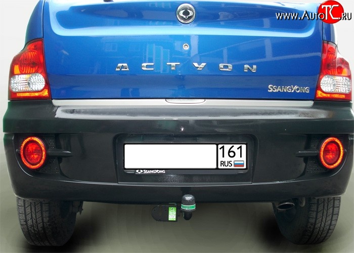 7 849 р. Фаркоп Лидер Плюс  SSANGYONG Actyon  1 (2006-2010) (Без электропакета)  с доставкой в г. Кемерово