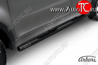 7 703 р. Защита порогов Arbori SSANGYONG Actyon дорестайлинг (2010-2013)  с доставкой в г. Кемерово