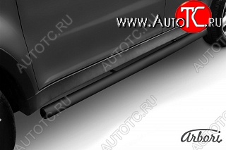 6 569 р. Защита порогов Arbori SSANGYONG Actyon дорестайлинг (2010-2013)  с доставкой в г. Кемерово