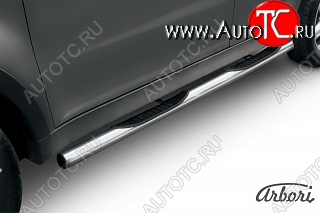 14 579 р. Защита порогов Arbori SSANGYONG Actyon дорестайлинг (2010-2013)  с доставкой в г. Кемерово