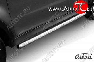 12 509 р. Защита порогов Arbori SSANGYONG Actyon дорестайлинг (2010-2013)  с доставкой в г. Кемерово