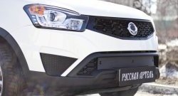 959 р. Зимняя заглушка решетки переднего бампера РА  SSANGYONG Actyon (2013-2021) рестайлинг  с доставкой в г. Кемерово. Увеличить фотографию 1