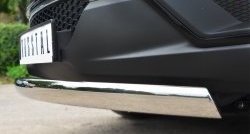 11 599 р. Защита переднего бампера (Ø75х42 мм, нержавейка) Russtal SSANGYONG Actyon дорестайлинг (2010-2013)  с доставкой в г. Кемерово. Увеличить фотографию 3