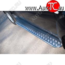 35 549 р. Широкая защита порогов с трубой диаметром 42 мм SLITKOFF v3  SSANGYONG Actyon (2010-2013) дорестайлинг  с доставкой в г. Кемерово