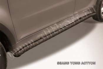 Защита порогов Slitkoff SSANGYONG Actyon (2010-2013) дорестайлинг