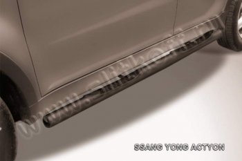 Защита порогов Slitkoff SSANGYONG Actyon (2010-2013) дорестайлинг