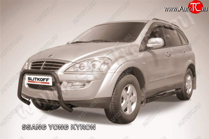 15 849 р. Кенгурятник низкий d57 мини SSANGYONG Kyron дорестайлинг (2005-2007) (Цвет: серебристый)  с доставкой в г. Кемерово